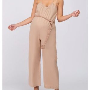 Pink Blush Maternity Jumpsuit